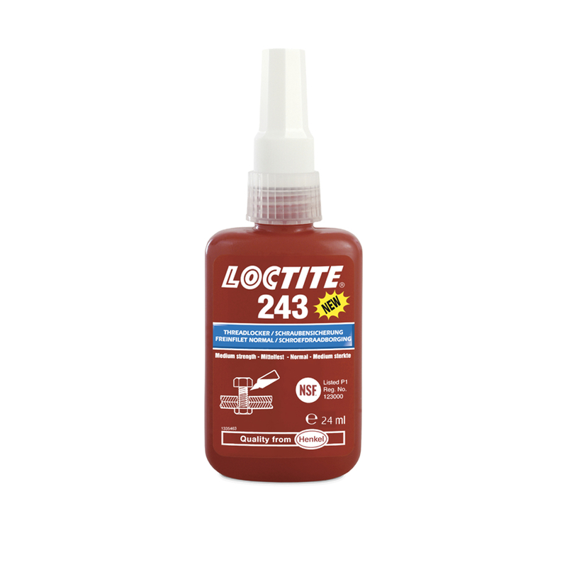 Freinage des filetages Loctite 243 résistance moyenne - flacon de 24 ml
