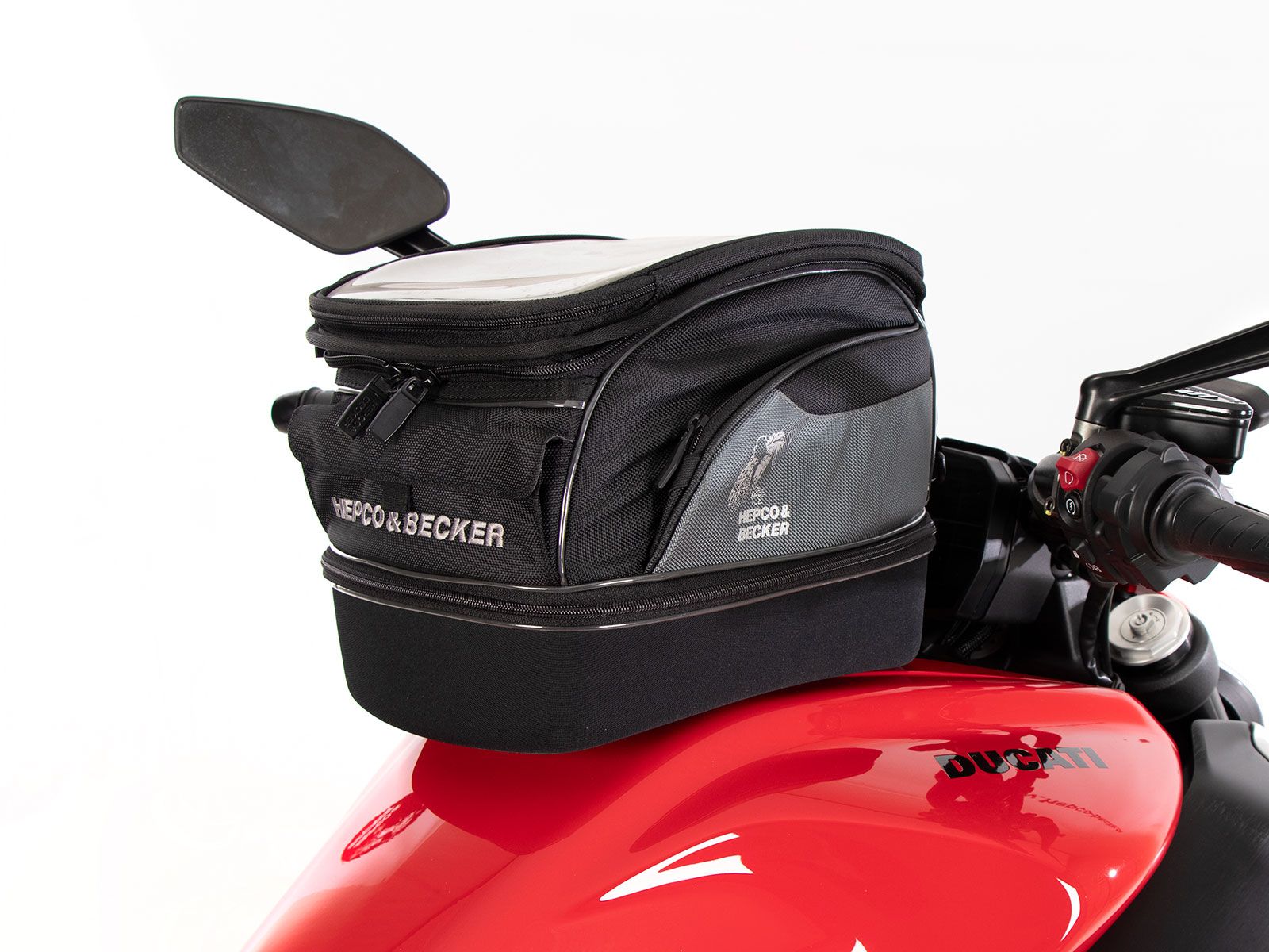 Anneau de réservoir Basic avec unité de fermeture de la sacoche de réservoir pour Ducati Diavel V4 (23-) Hepco & Becker