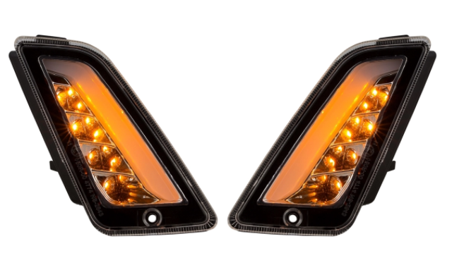 Kit clignotants avant & arrière pour Vespa GTS/GTS Super/GTV 125-300ccm ('14-), clair