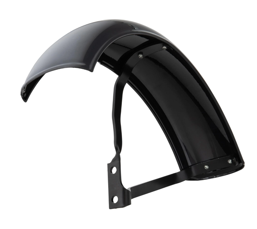 Aile Garelli pour Vespa PX 80-200ccm, métal, noir brillant