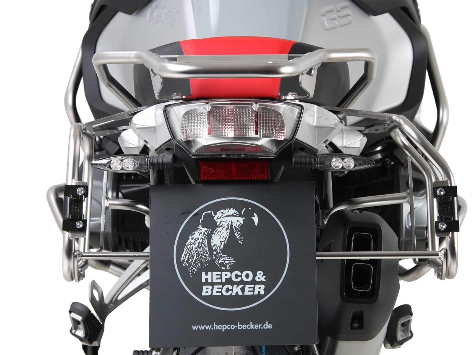 Kit de support de valises Cutout support incl. kit de valises Xplorer Cutout argent pour BMW R 1250 GS Adventure