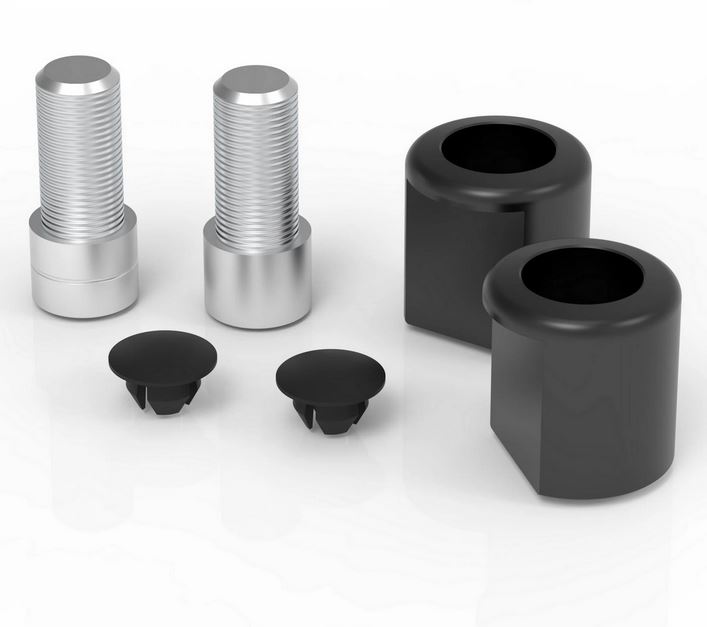 Cache trou de rétroviseur RIZOMA pour Vespa GTS/GTS Super 125-300ccm ('19-`22), noir