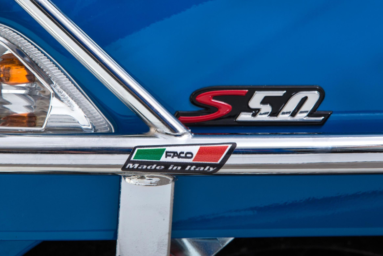 Porte-bagages avant pour Vespa S 50-150ccm, pliable, chrome