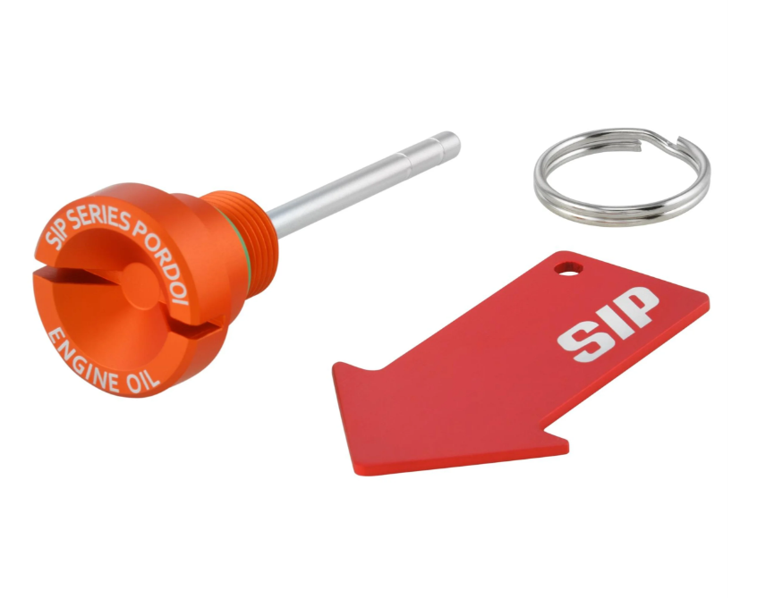 Bouchon de remplissage d'huile moteur pour Vespa GTS Super 125ccm 4T LC Euro 3 (09-16), orange mat