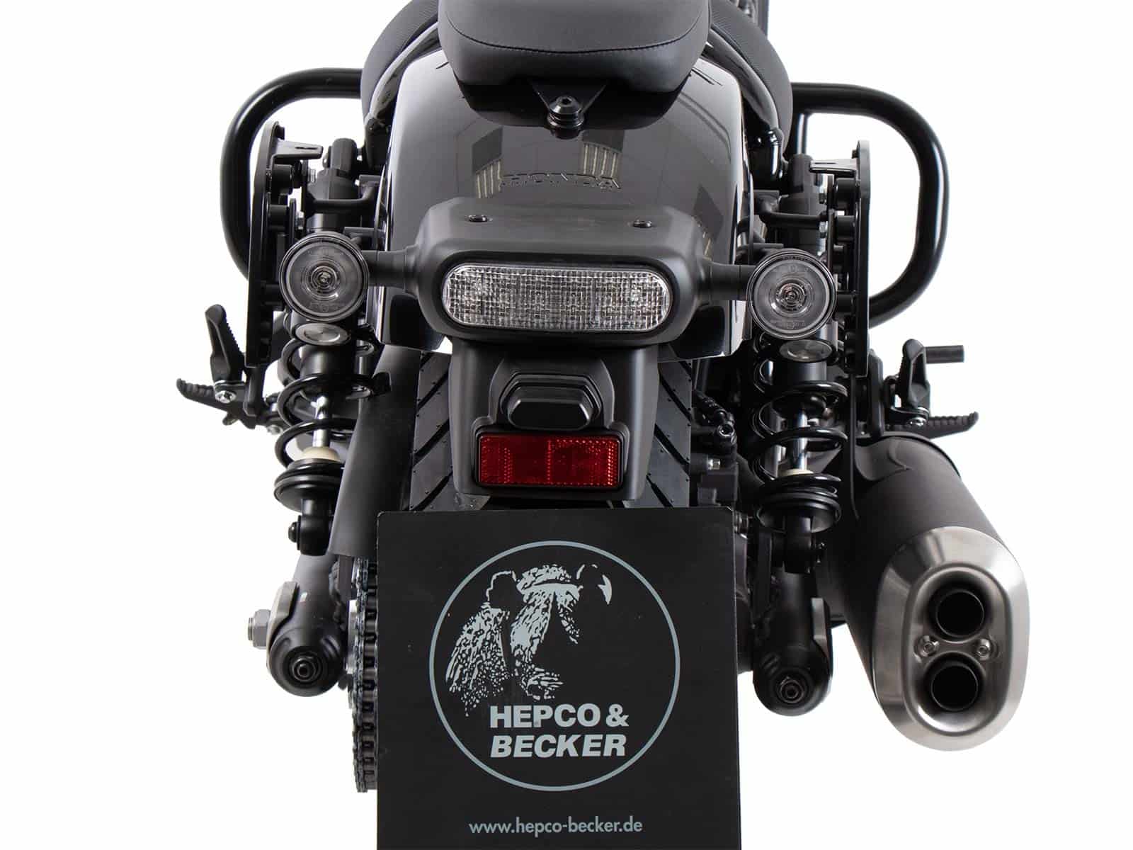 Supports latéraux C-Bow noirs pour Honda CMX 1100 Rebel /DCT (21-24) Hepco & Becker