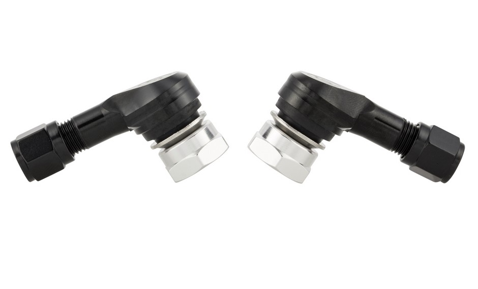 Insert de valve pour pneu/jante sans chambre à air 80°, noir anodisé