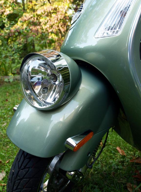 Anneau de lampe avec abat-jour pour Vespa GTV /GT 60 125-300ccm, chrome