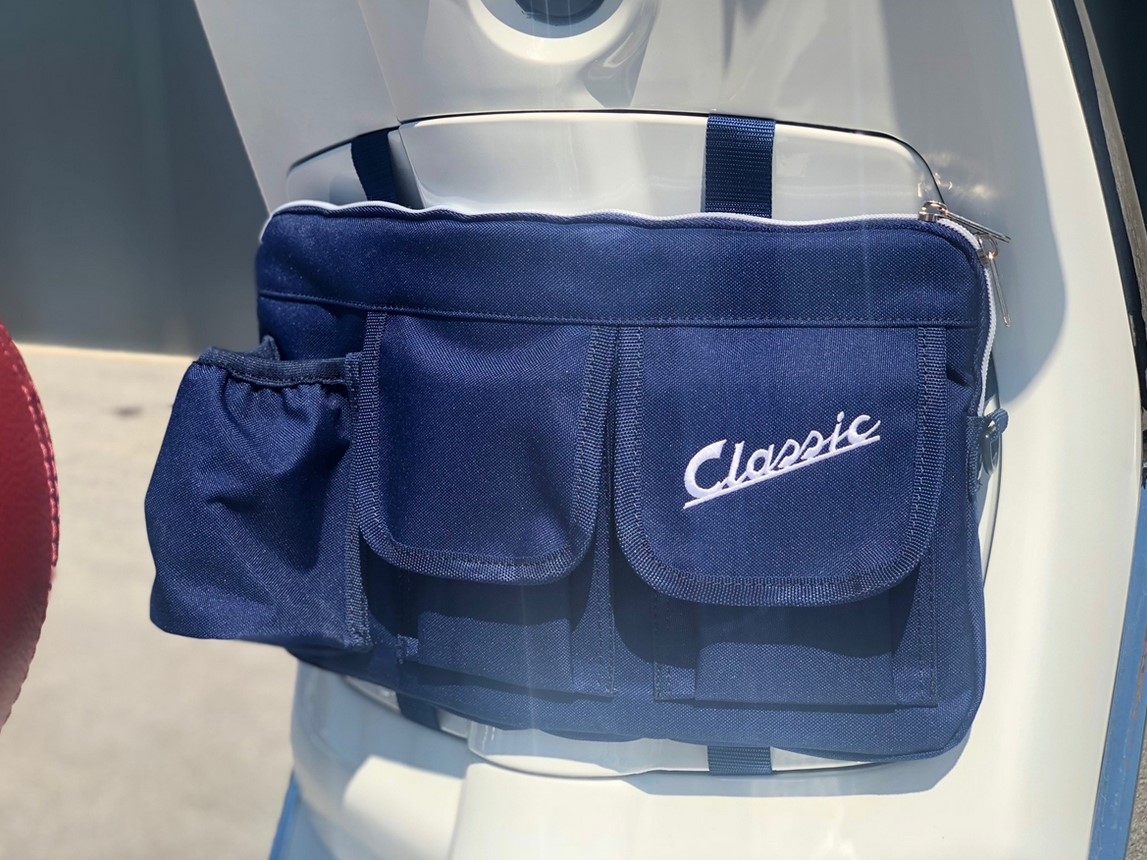 Sac "Classic" pour compartiment à bagages/boîte à gants Vespa - bleu, nylon