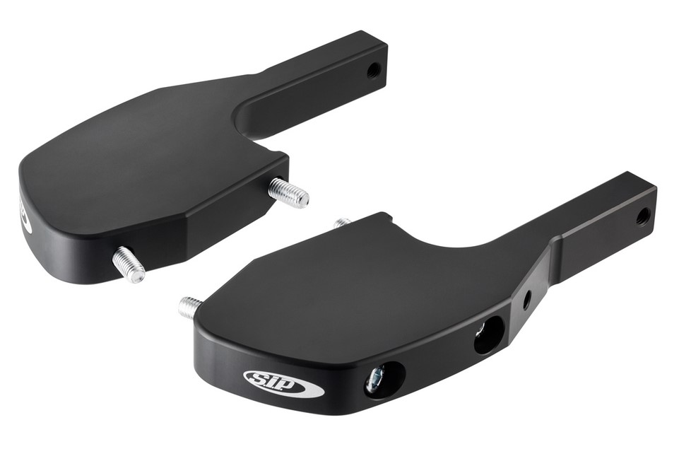 Adaptateur de repose-pieds passager pour Vespa GTS/GTS Super/GTV/GT 60/GT/GT L 125-300ccm, noir mat