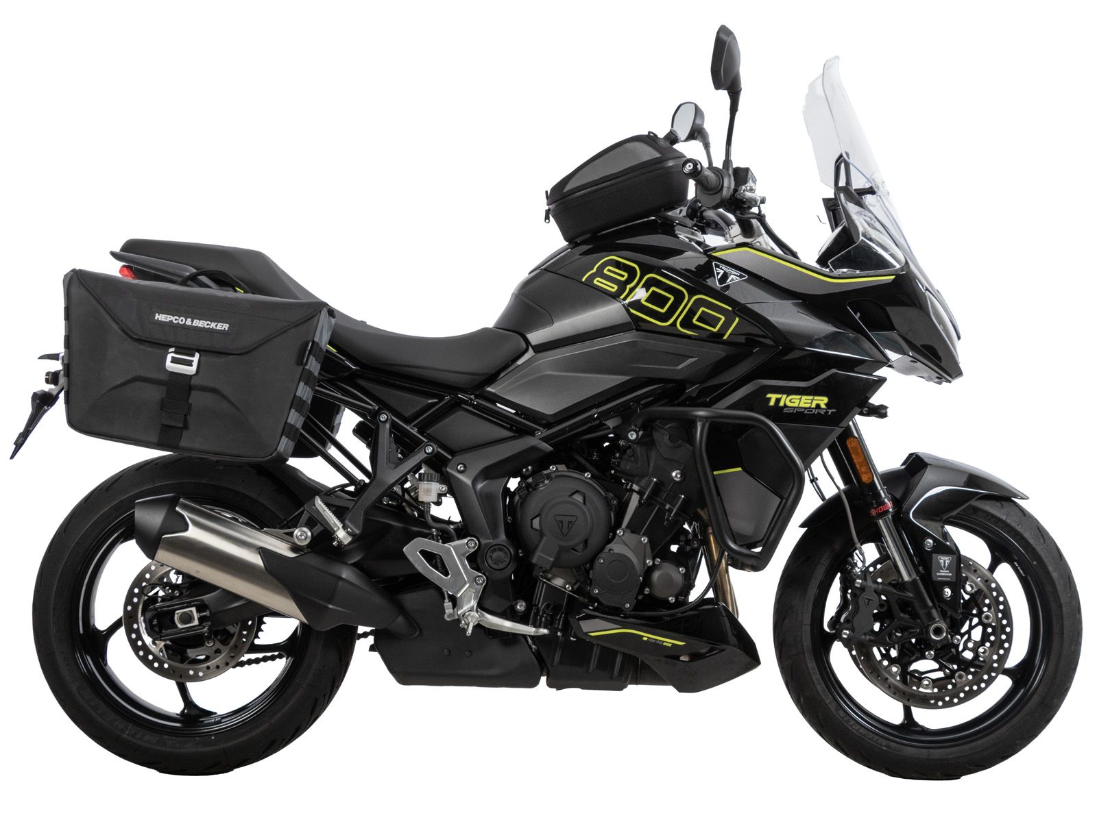 Supports latéraux C-Bow noirs pour Triumph Tiger Sport 800 (25-) Hepco & Becker