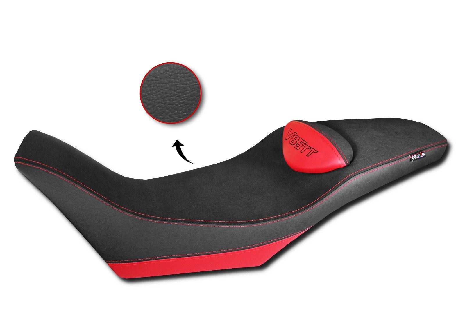 Housse de siège Comfort en fibre 3D pour Moto Guzzi V 85 TT (19-23)