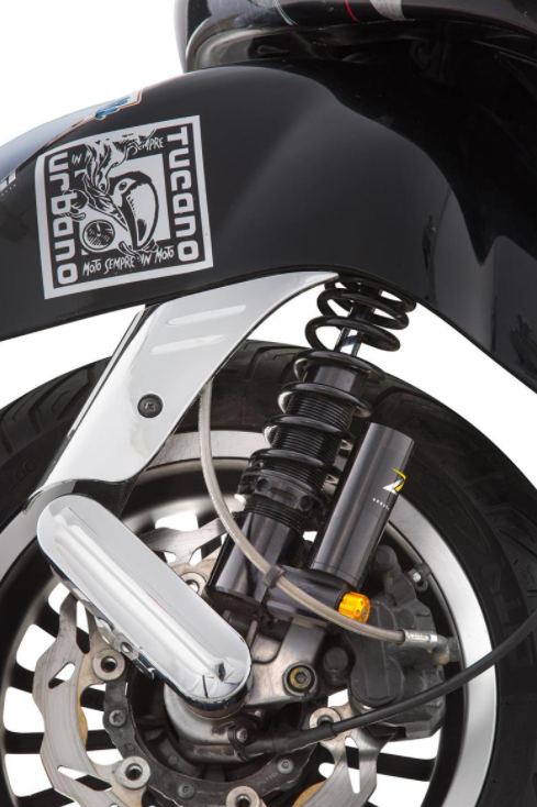 Amortisseur "Black Edition", avant pour Vespa Primavera/Sprint 50 -150ccm 2T/4T AC, noir