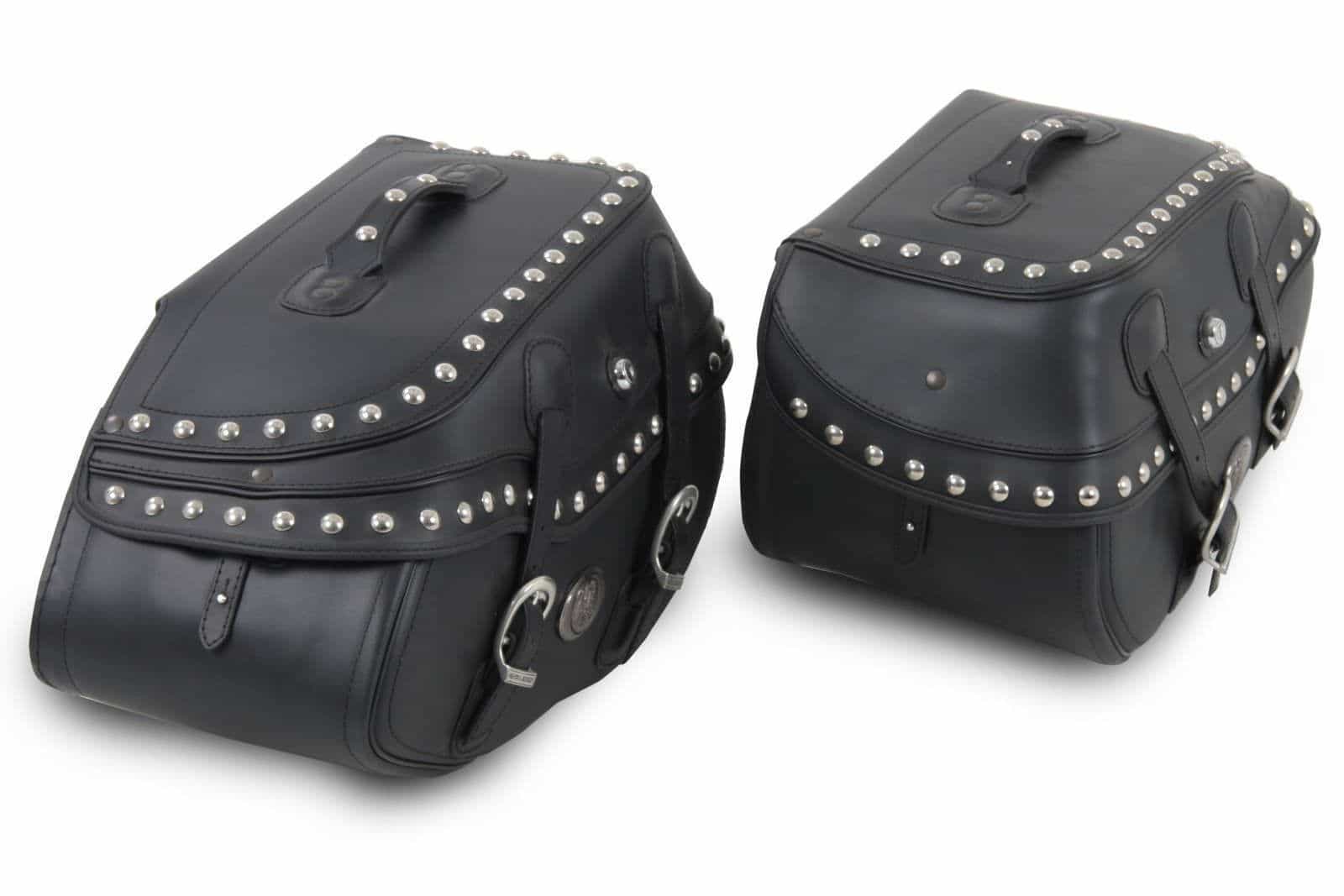 Jeu de valises latérales Buffalo Big Custom noir pour porte-sacs tubulaires Hepco & Becker