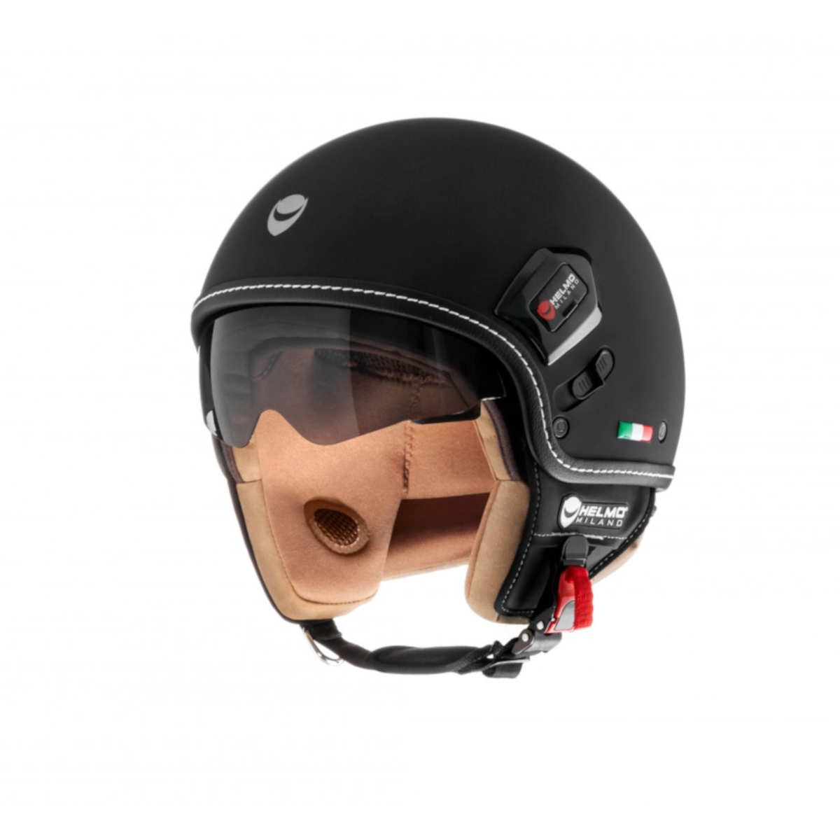 Helmo Milano Demi Jet, Puro Premium, noir mat