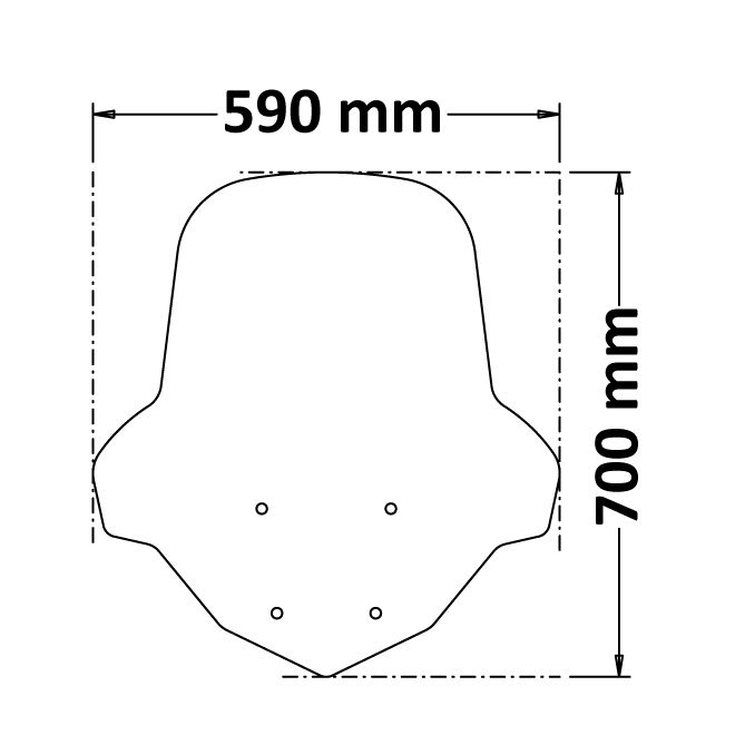 Pare-brise transparent pour Yamaha NMAX (21-24)