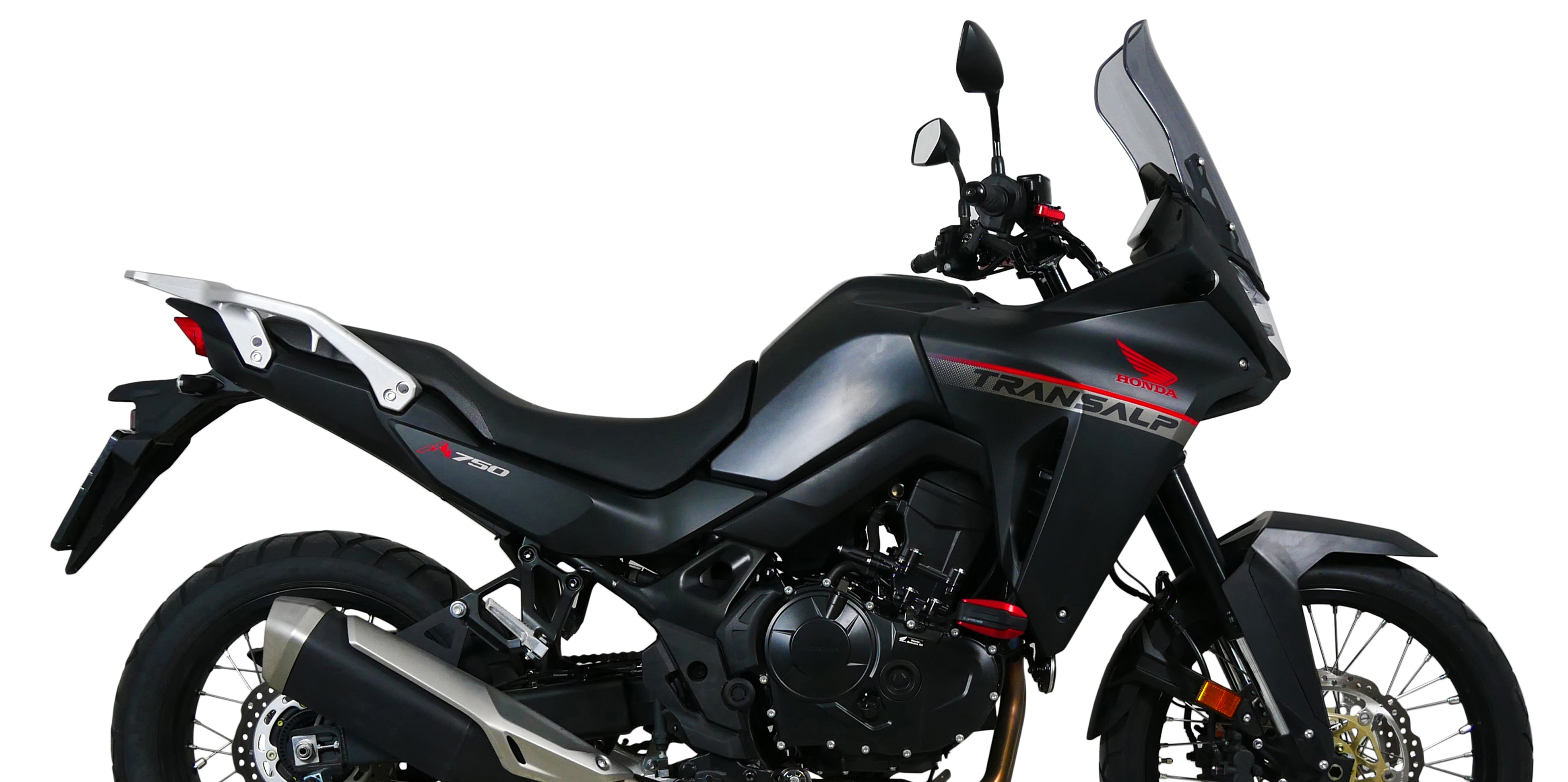 Pare-brise de randonnée MRA "TM" gris fumé pour Honda XL 750 Transalp (23-24)