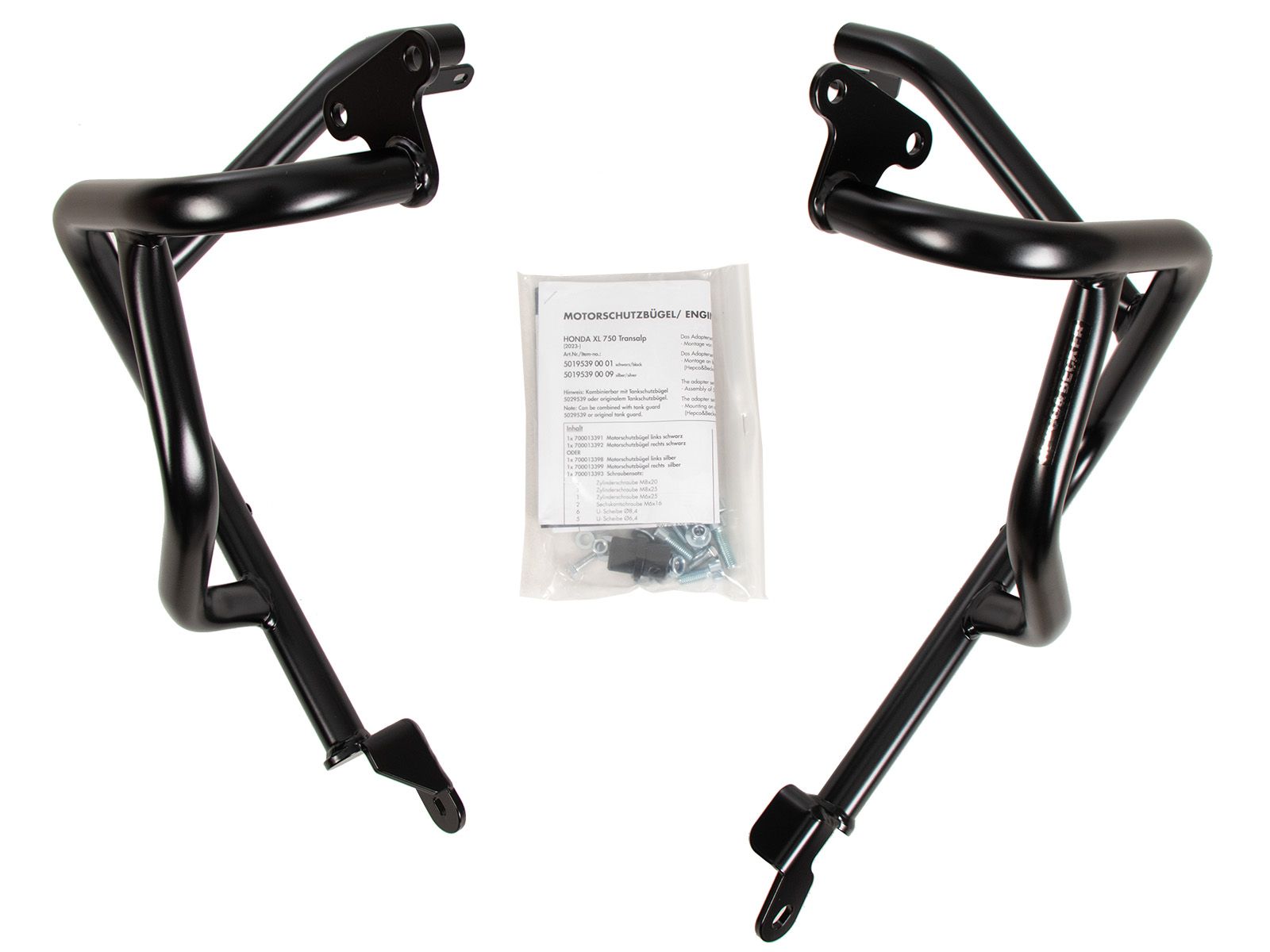 Arceau de protection moteur noir pour Honda XL 750 Transalp (25- ) Hepco & Becker