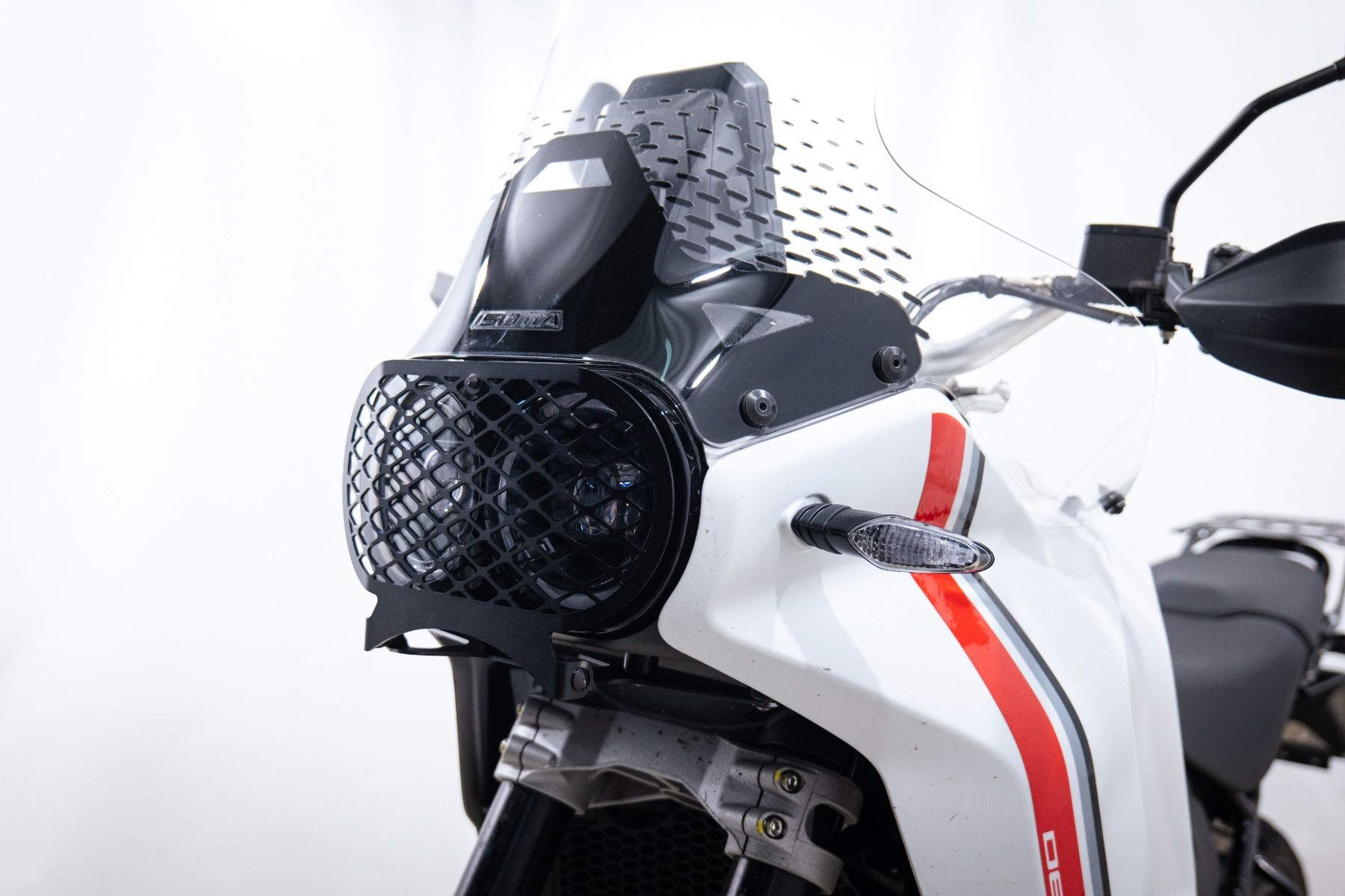 Grille de protection des phares pour Ducati DesertX, noir