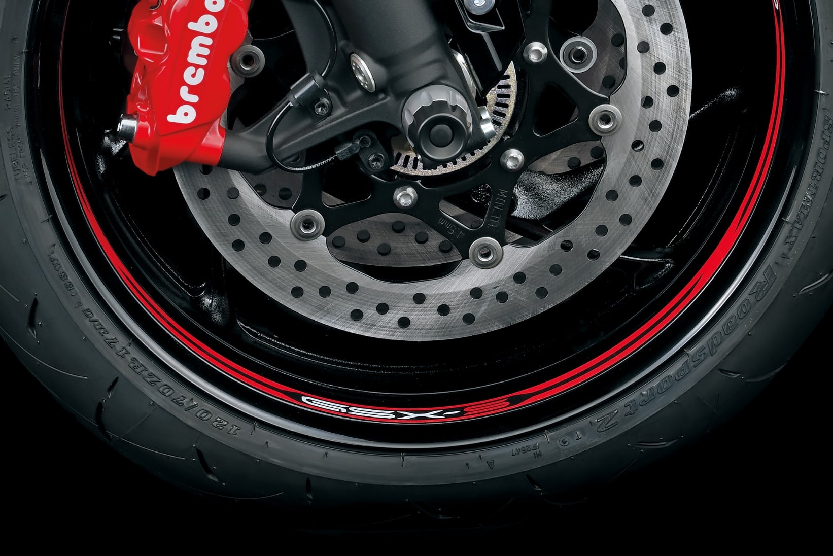 Décor de fond de jante rouge pour Suzuki GSX-S 1000 GX (24-) Original