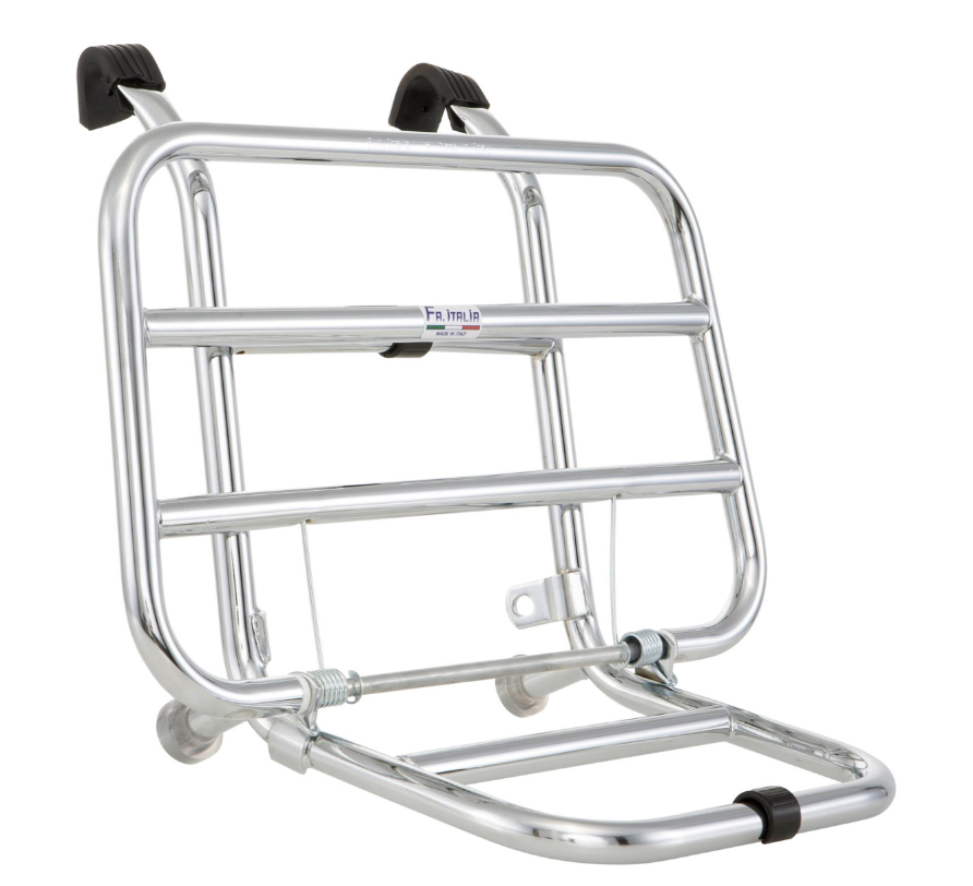 Porte-bagages avant pour Vespa PX 80-200ccm, pliable, chrome