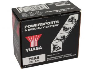 Batterie Yuasa YB9-B, 12 V, 9 A, standard, sans pack d'acide, 140x80x135