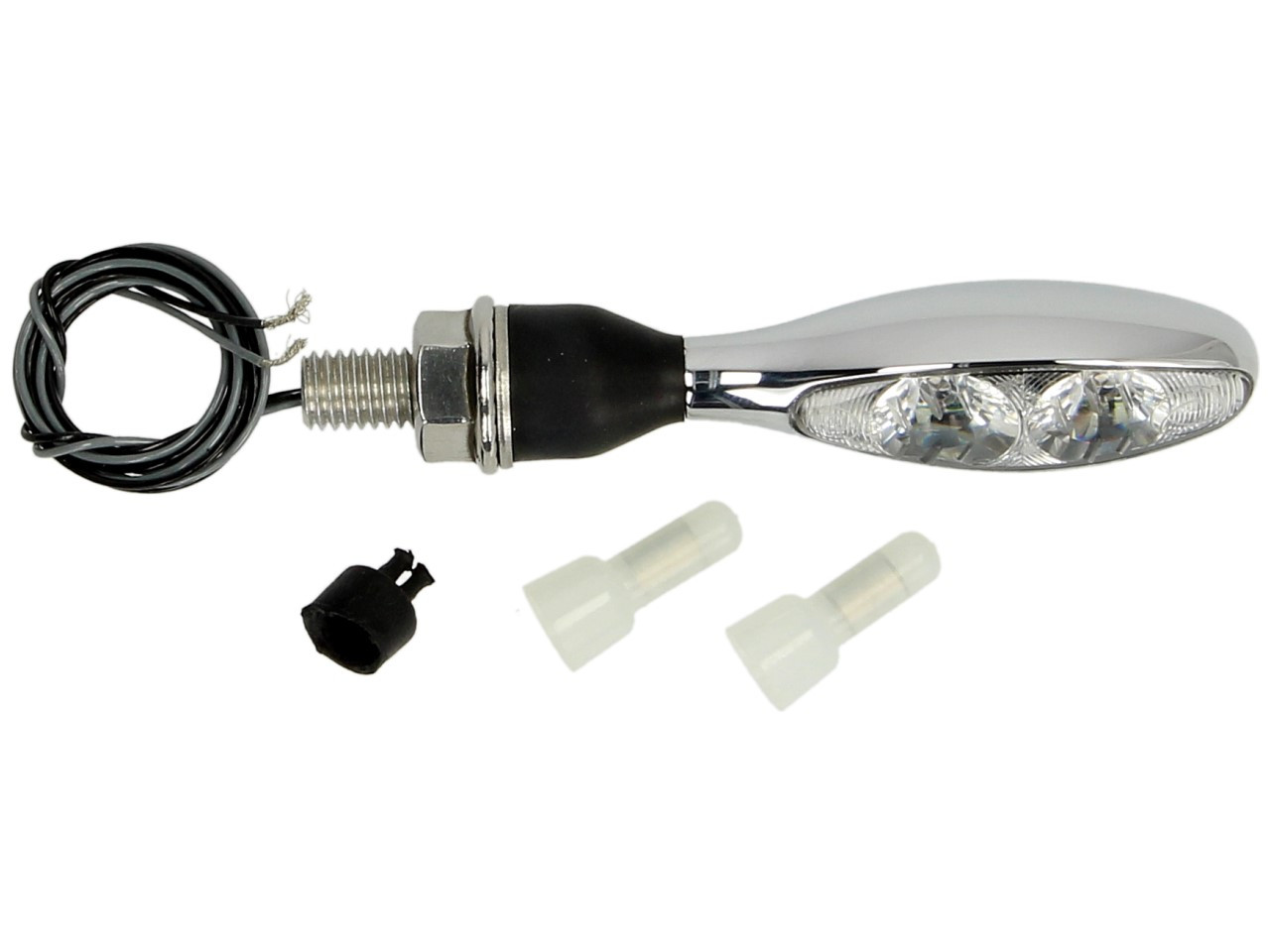 Clignotants Kellermann, Micro 1000 Extreme, acier, LED, V/H, G/D, 12 V, chrome brillant, M8x20
