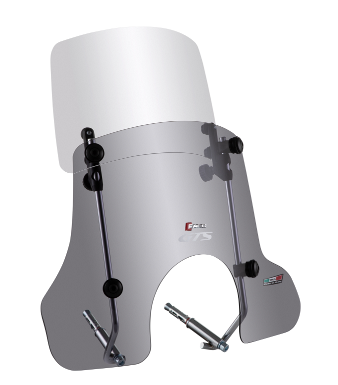 Pare-brise FACO "Twin-Screen "pour Vespa GTS /GTS Super 125/300ccm (`23-), teinté