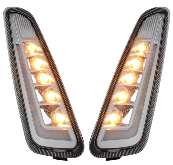 Kit clignotant avant gauche/droite pour Vespa Primavera/Sprint 50ccm 2T/4T, clair