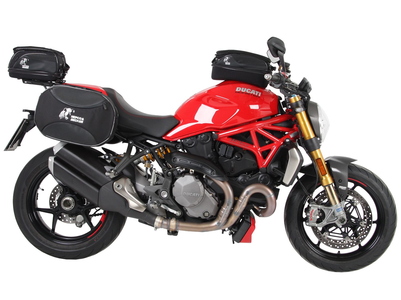 Porte-bagages arrière Smartrack noir pour Ducati Monster 1200 S (17-20) Hepco & Becker