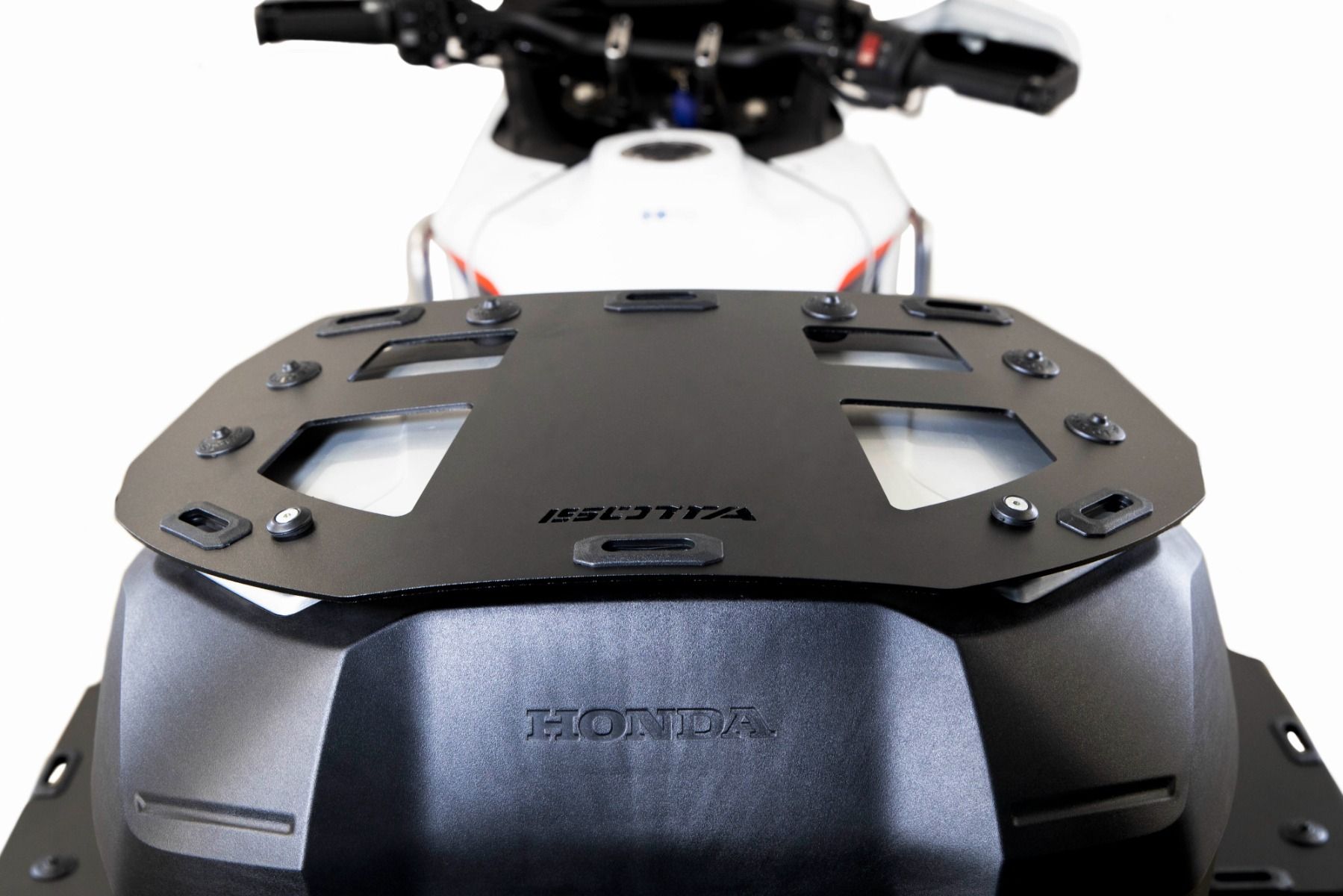Porte-bagages pour topcase Honda XL 750 Transalp /NT 1100 /ADV 750 /NC 750 X, alu, noir