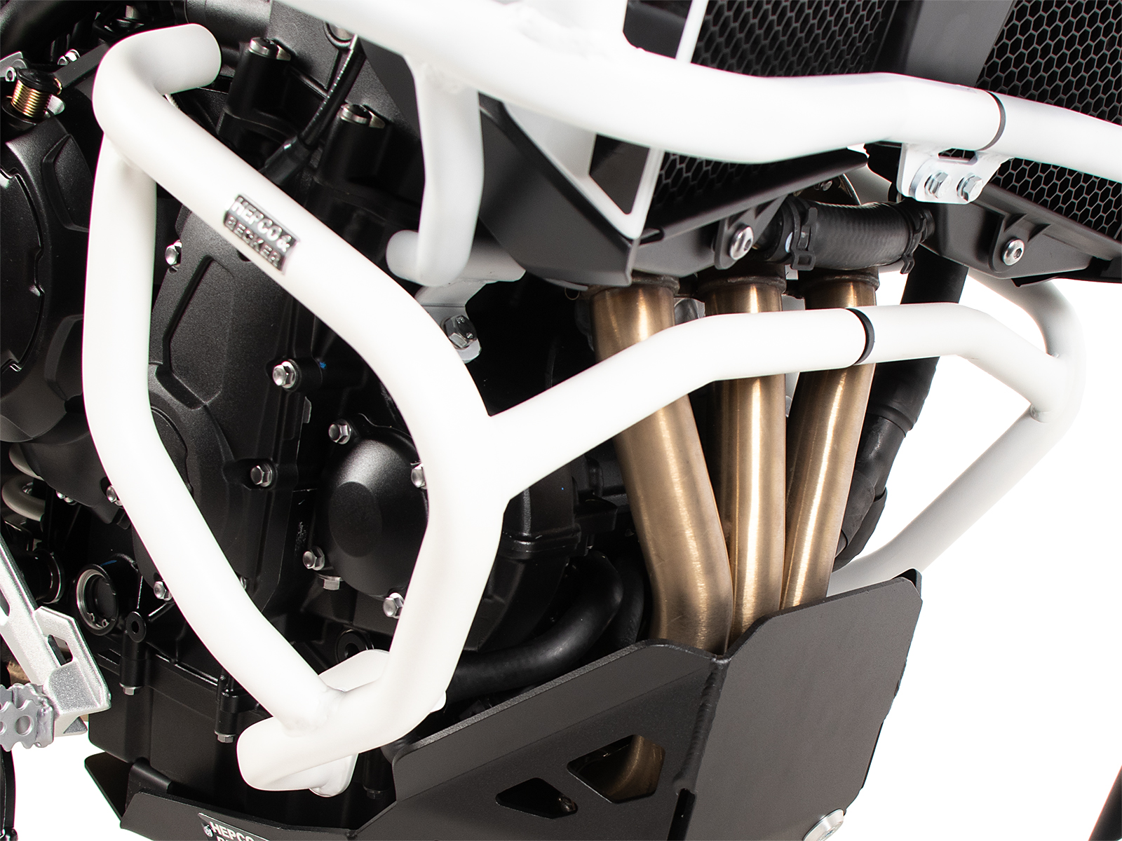 Arceau de protection moteur blanc pour Triumph Tiger 900 GT / Pro (24-) Hepco & Becker