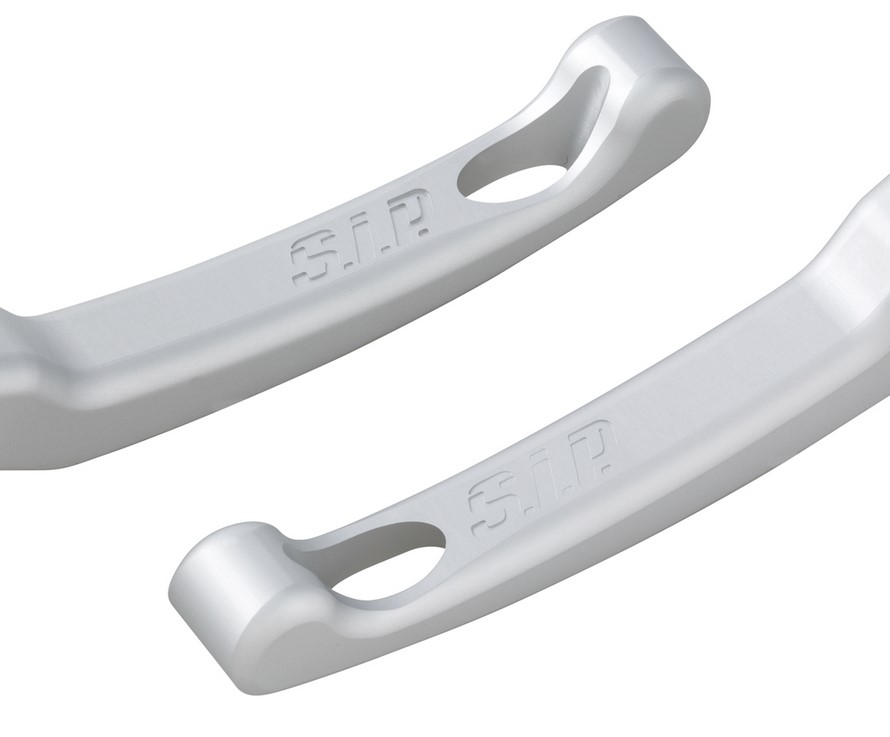 Levier de frein sport Shorty pour Vespa, droite et gauche, argent mat