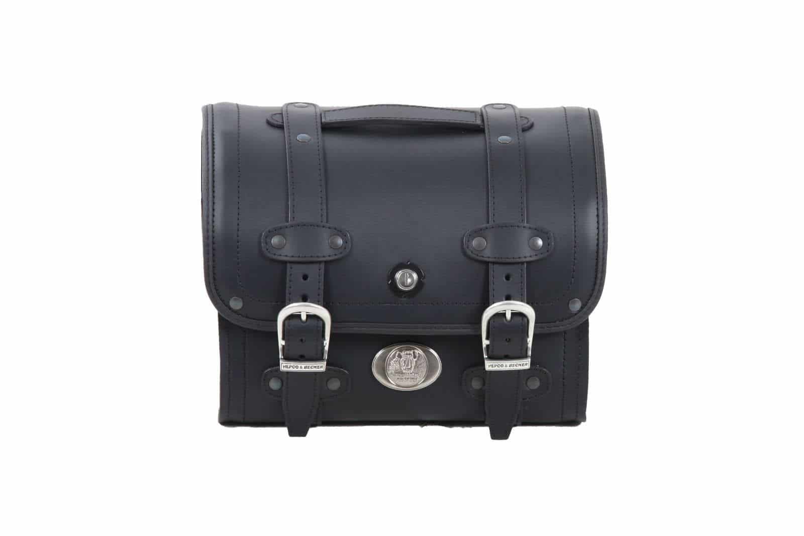 Sac à main en cuir Smallbag Buffalo 19 litres noir Hepco & Becker