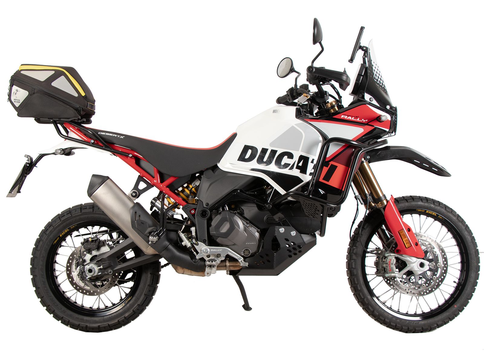 Porte-bagages arrière Smartrack noir pour Ducati DesertX Rally (24-) Hepco & Becker