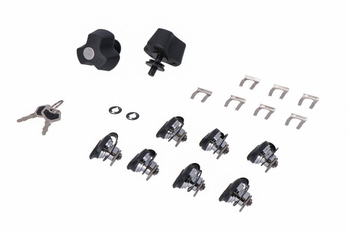 SW-Motech Kit d'antivols TRAX avec antivol PRO, 9 antivols / 2 clés Original SW-Motech