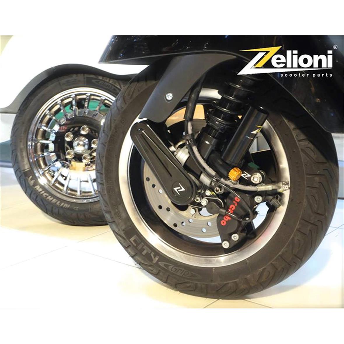 Couvre bras oscillant, noir Zeloni pour Vespa Primavera/Sprint/GTS/GTS Super 50-300ccm ('14-'16)