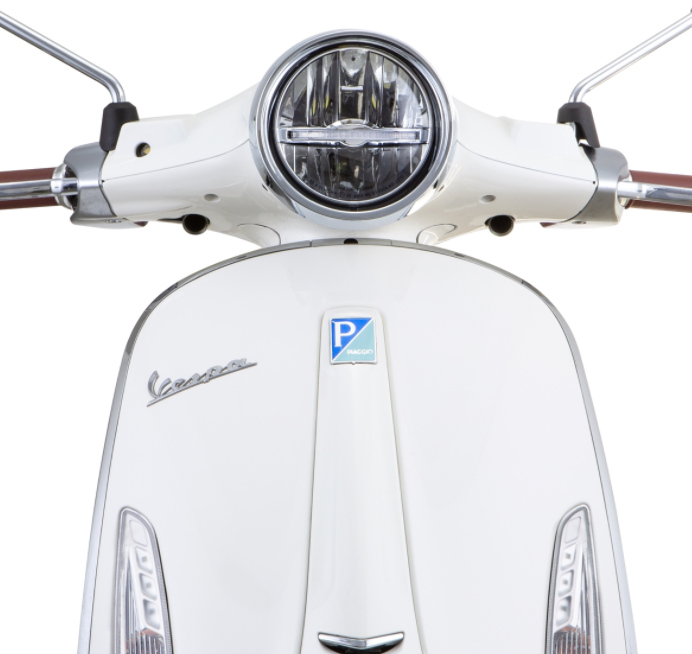 Phare LED pour Vespa Primavera 50-150ccm 2T/4T (-'18), noir mat