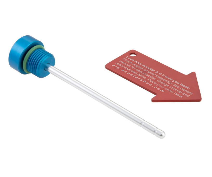 Bouchon de remplissage d'huile moteur pour Vespa GTS/GTS Super/GTV 300ccm HPE, bleu mat