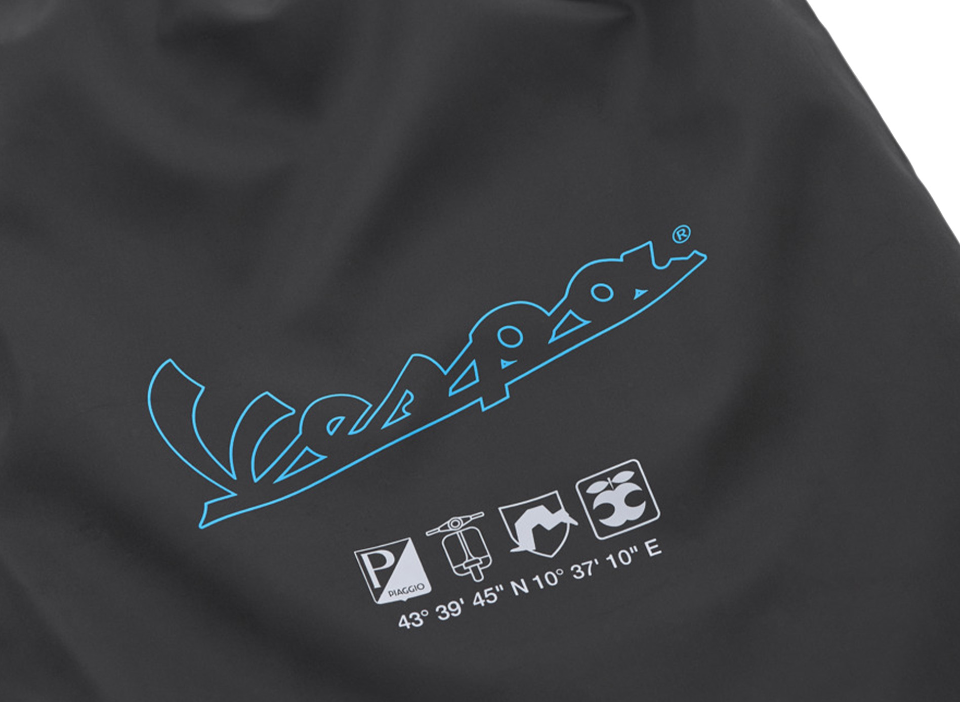 Sac de sport/sac à dos Vespa noir bleu Collection DEC