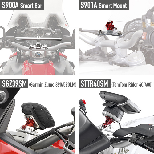 Kit de montage pour Smart Bar S900A / Smart Mount S901A pour modèles Honda Givi