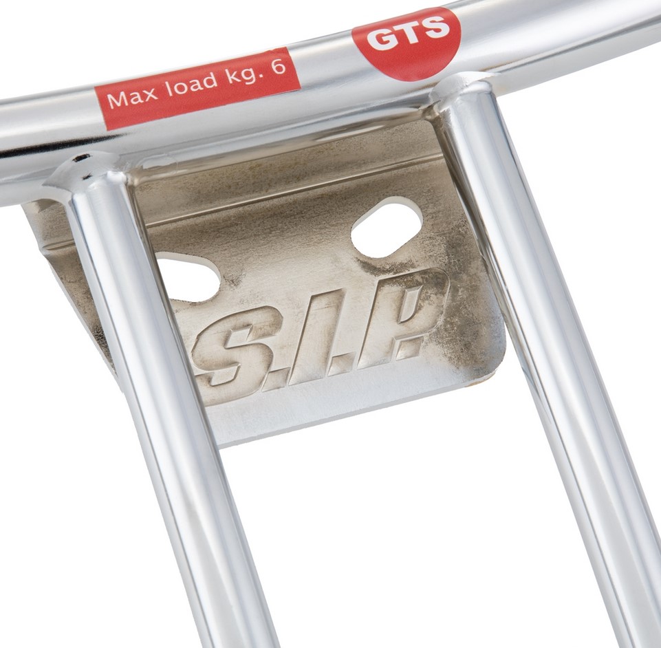 Porte-bagages / barre de maintien passager arrière 70's pour Vespa GTS/GTV/GT 125-300ccm 4T LC, chrome