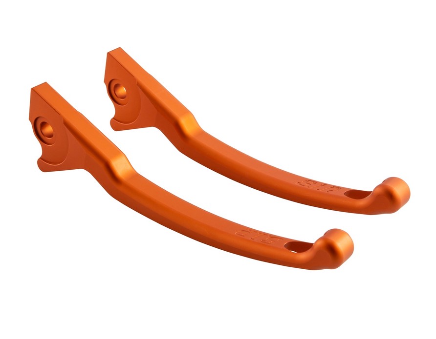 Set de levier de frein sport pour Vespa, droite et gauche, orange mat
