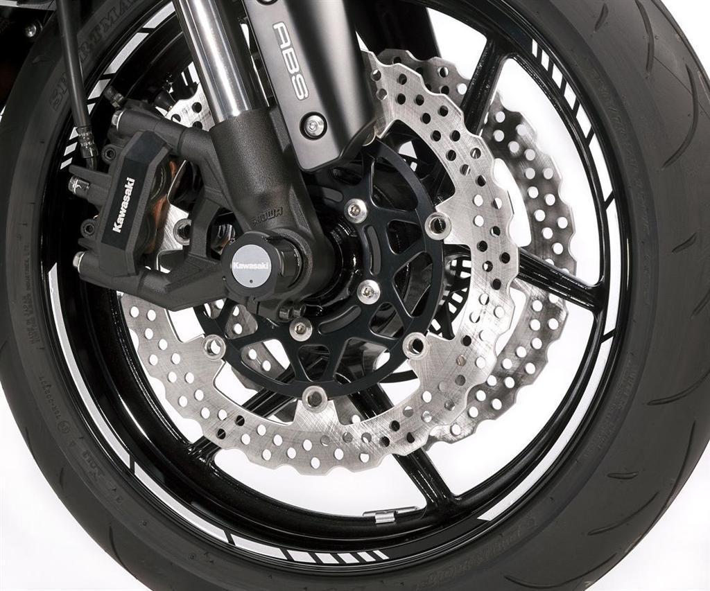 Anneaux de jantes GP-Style argent 1400GTR 2016/ ER-6f 2016/ Z1000SX 2016/ Z300 2016 Original Kawasaki