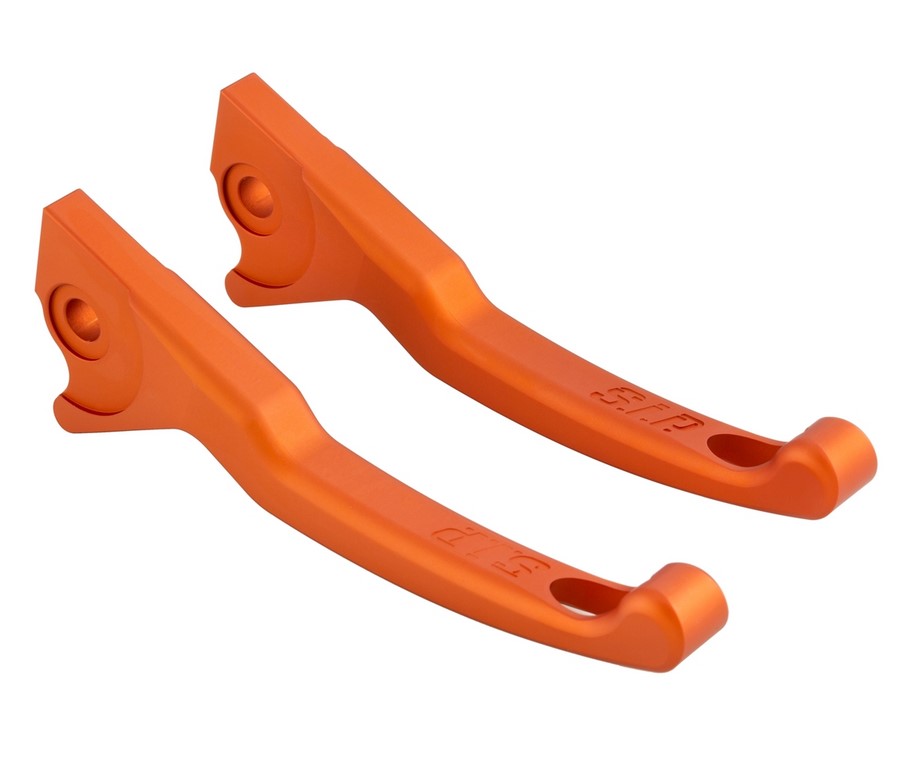 Set de levier de frein sport Shorty pour Vespa, droite et gauche, orange mat