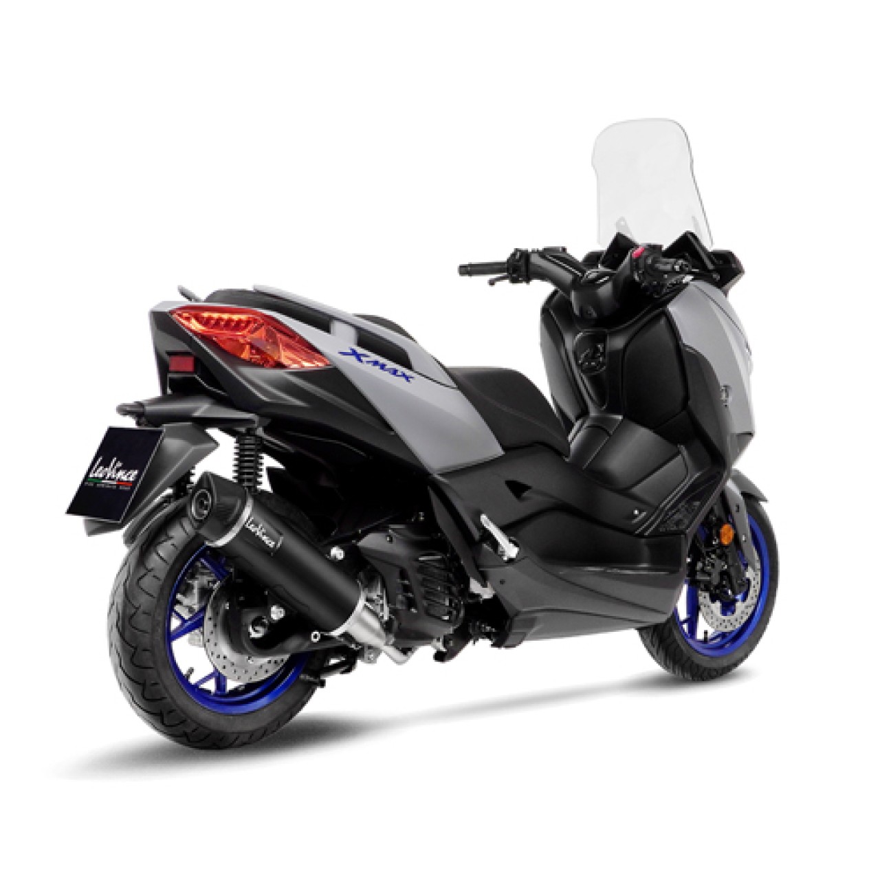LeoVince Système complet SBK Nero pour Yamaha X-Max 125 /Tech Max, acier inoxydable, ABE, Euro5