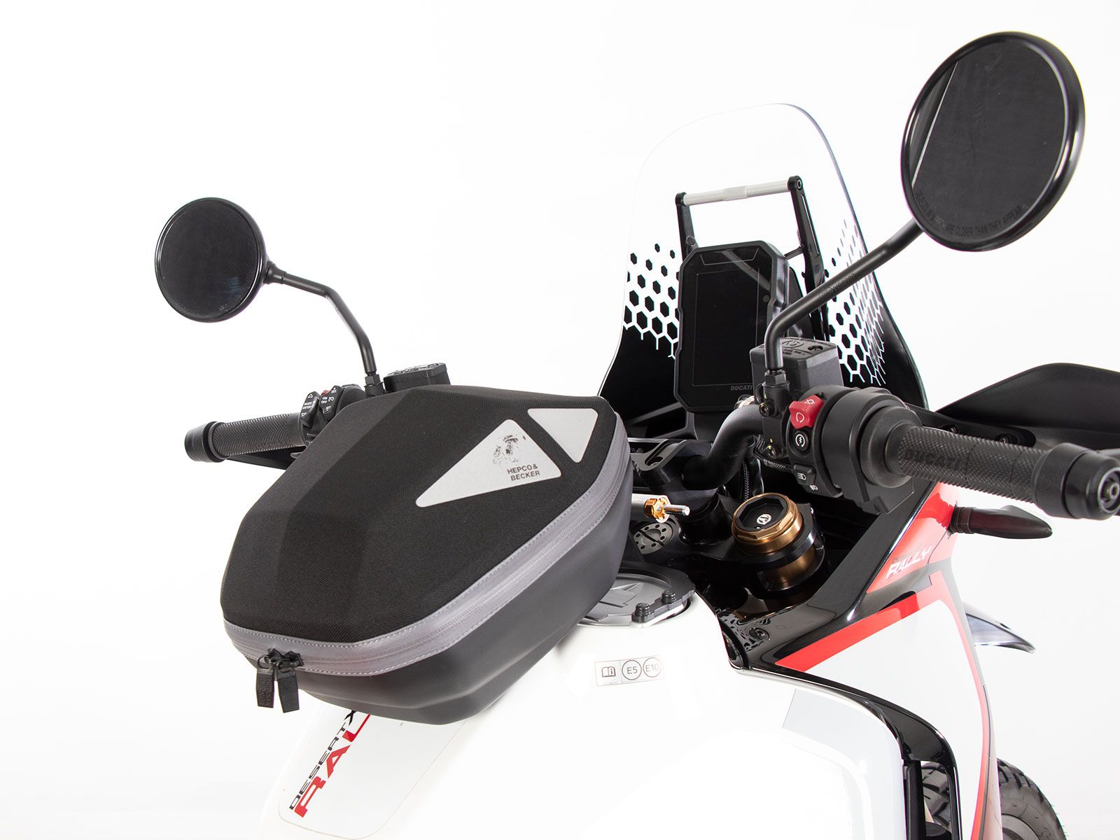 Anneau de réservoir Basic avec unité de fermeture de la sacoche de réservoir pour Ducati DesertX (22-) Hepco & Becker