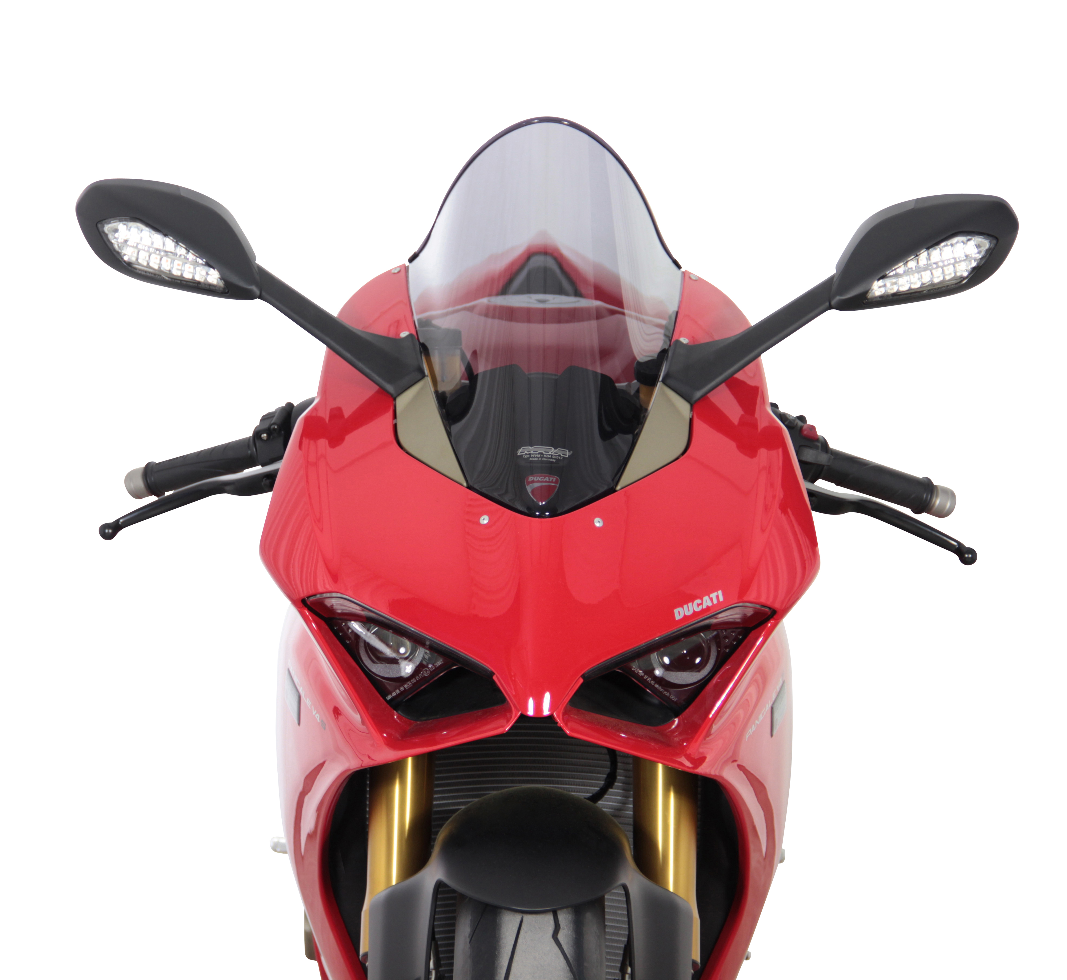 Pare-brise racing "R" gris fumé pour Panigale V4 /R /S Orignal MRA