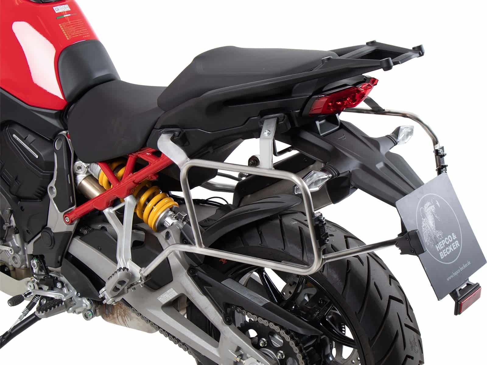 Kit de support de valises Cutout y compris kit de valises Xplorer Cutout noir pour Ducati Multistrada V4 /S (25-)