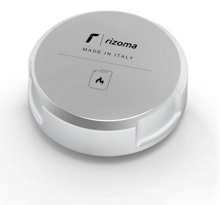 Bouchon de réservoir RIZOMA pour Vespa, argenté