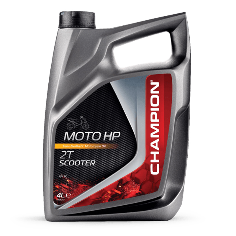 CHAMPION® Moto HP huile moteur pour scooter 2 temps - 4 litres